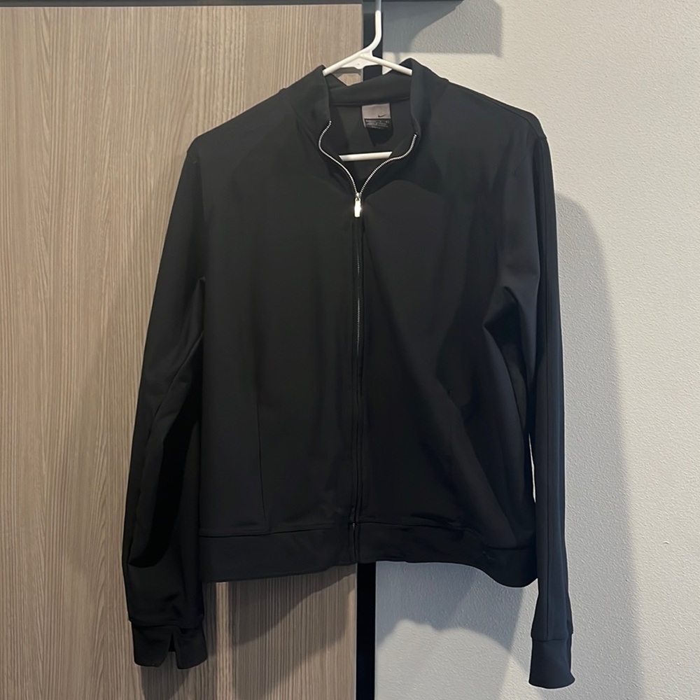 Nike Women's Full Zip Track Jacket Black Size Large 12-14